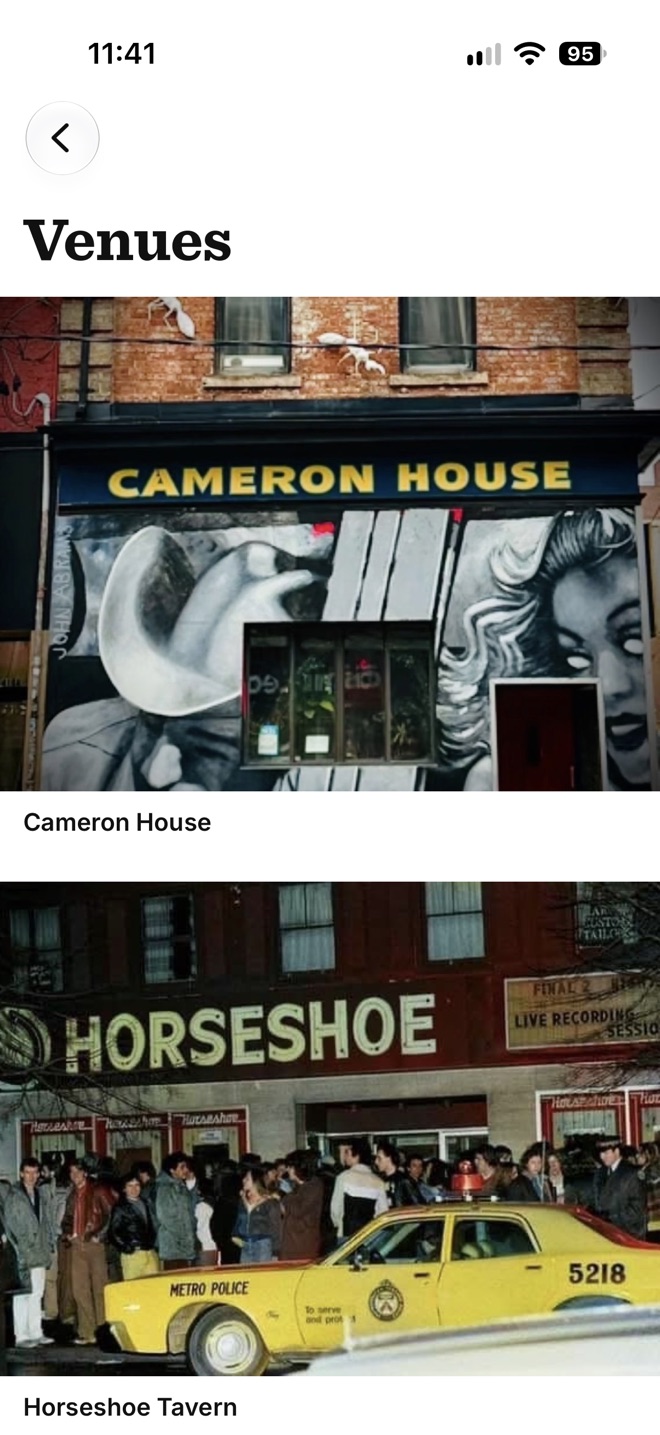 The venues we feature